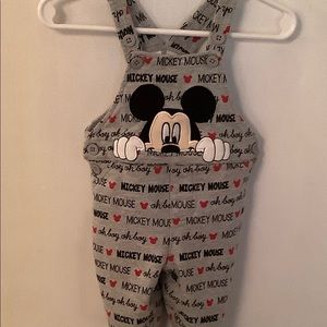Disney “Mickey” overall onesie. Size 0-3M